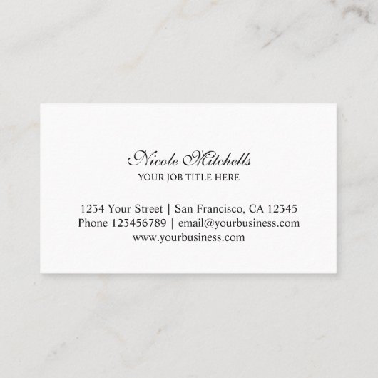 Aangepaste kleur achtergrond visitekaartsjabloon visitekaartje (Achterkant)