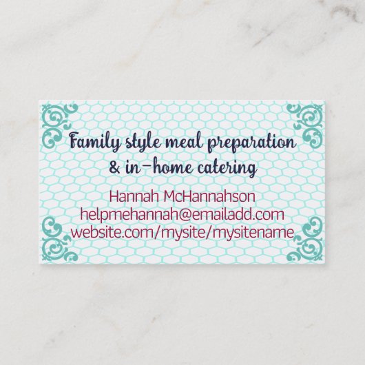 Aangepaste kleur Afrikaanse Amerikaanse vrouw die  Visitekaartje (Achterkant)