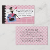 Aangepaste kleur Afrikaanse Amerikaanse vrouwelijk Visitekaartje (Voorkant / Achterkant)