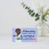 Aangepaste kleur Afro-Amerikaanse bakkerij mengkom Visitekaartje (Staand voorkant)