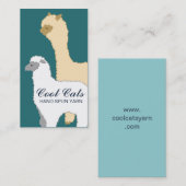 Aangepaste kleur Alaca schapengaren breien haakwer Visitekaartje (Voorkant / Achterkant)