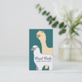 Aangepaste kleur Alaca schapengaren breien haakwer Visitekaartje (Staand voorkant)