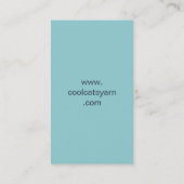 Aangepaste kleur Alaca schapengaren breien haakwer Visitekaartje (Achterkant)