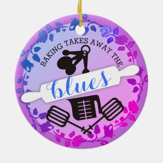 Aangepaste kleur bakgerei Kerst ornament (Achterkant)