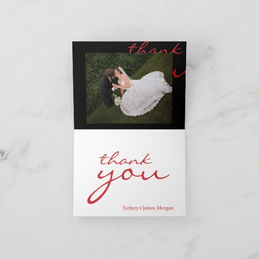 Aangepaste kleur, bedankt kaarten (Binnen)