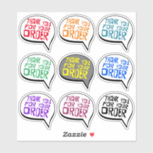 Aangepaste kleur Bedankt voor je bestelling