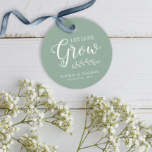 Aangepaste kleur bladeren bruiloft laat liefde gro