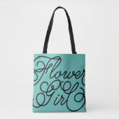 Aangepaste kleur Bloemenmeisje Tote Bag (Voorkant)