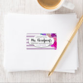 Aangepaste kleur  bloemenzeep of parfumlabels etiket (Insitu)