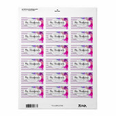 Aangepaste kleur  bloemenzeep of parfumlabels etiket (Full Sheet)