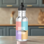 Aangepaste Kleur Blok Waterfles | Car Line Art Waterfles