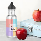 Aangepaste Kleur Blok Waterfles | Car Line Art Waterfles