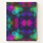 Aangepaste kleur Bokeh Notitieboek (Achterkant)