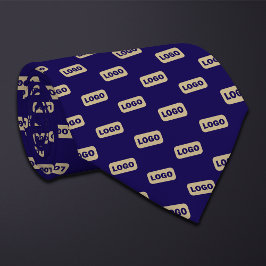 Aangepaste kleur Brede Rechthoekige Logo Stropdas