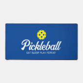 Aangepaste kleur bureau mat voor pickleball lover (Voorkant)