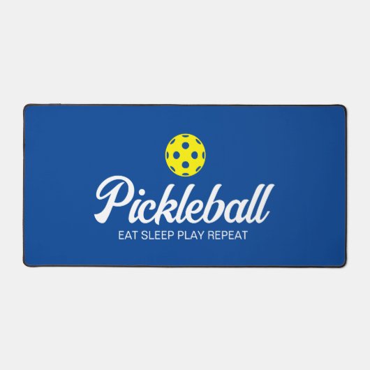 Aangepaste kleur bureau mat voor pickleball lover (Voorkant)