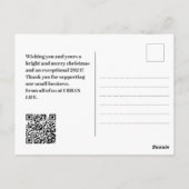 Aangepaste kleur Business QR-code Logo 2024 Kalend Briefkaart (Achterkant)