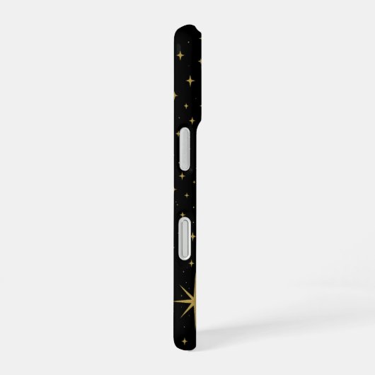 Aangepaste kleur Celestial - Moon & Stars Design iPhone 16 Hoesje (Rechterkant)