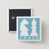 Aangepaste kleur CHESS-knop Vierkante Button 5,1 Cm (Voorkant /achterkant)