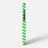Aangepaste kleur Chevron met silhouet van Dachshun iPhone Hoesje (Linkerkant)