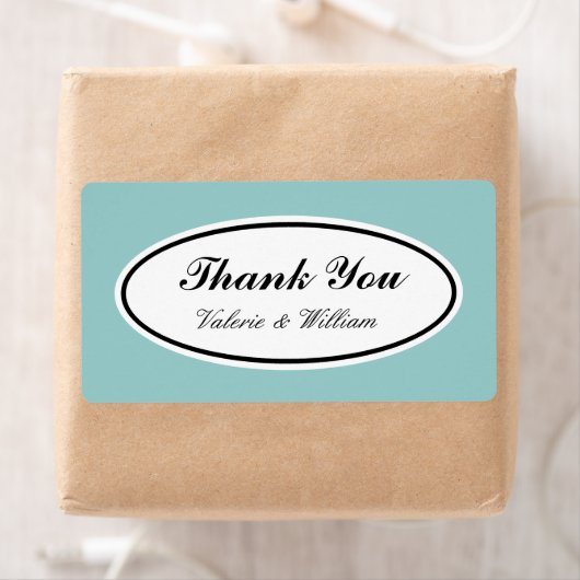 Aangepaste kleur dank u etiketten (Insitu)