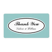 Aangepaste kleur dank u etiketten (Voorkant)