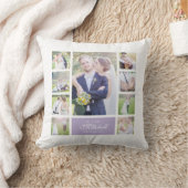 Aangepaste Kleur Elegante Scriptie Mijn & Mevrouw Kussen (Deken)