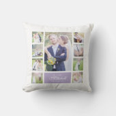 Aangepaste Kleur Elegante Scriptie Mijn & Mevrouw Kussen (Voorkant)
