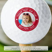 Aangepaste kleur en tekst van de Foto Golfballen