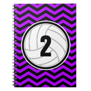 Aangepaste kleur en tekst Volleybal Chevron Notiti Notitieboek