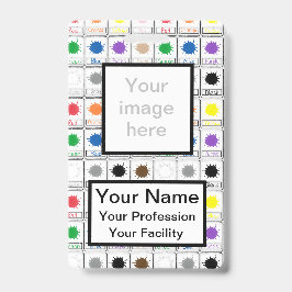 Aangepaste Kleur Flash Cards - School Serie Badge
