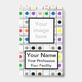 Aangepaste Kleur Flash Cards - School Serie Badge