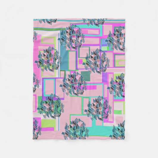 Aangepaste kleur fleece deken (Voorkant)