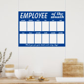 Aangepaste kleur foto medewerker van de maand disp poster (Keuken)