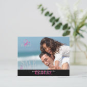 Aangepaste kleur, foto Sla de datum Briefkaarten o (Staand voorkant)