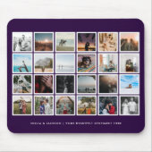 Aangepaste kleur fotoCollage Muismat (Voorkant)
