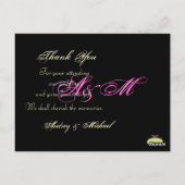 Aangepaste kleur/foto's Dank u briefkaarten (Achterkant)