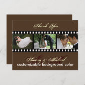 Aangepaste kleur/foto's Dank u briefkaarten (Voorkant / Achterkant)