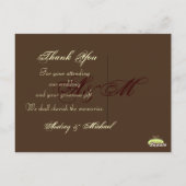 Aangepaste kleur/foto's Dank u briefkaarten (Achterkant)