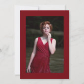 Aangepaste kleur fotoviering + afstuderen kaart (Achterkant)