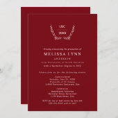 Aangepaste kleur fotoviering + afstuderen kaart (Voorkant / Achterkant)