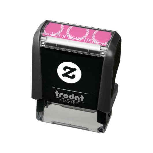 Aangepaste kleur Fuchsia Zelfinking Rubber Stamp Zelfinktende Stempel (Product)
