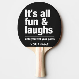 Aangepaste kleur FUN & LAUGHS-pingpongpeddel Tafeltennisbatje