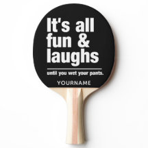 Aangepaste kleur FUN & LAUGHS-pingpongpeddel