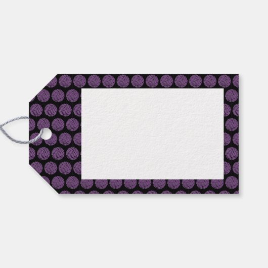 Aangepaste kleur garen cadeaulabel (Achterkant Horizontaal)