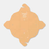 Aangepaste kleur Gelukkig Nieuwjaar + Sterren Favo Bedankdoosjes (Uitgevouwen)