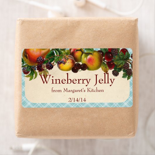 Aangepaste kleur gemengd fruit inblikken label pol (Insitu)