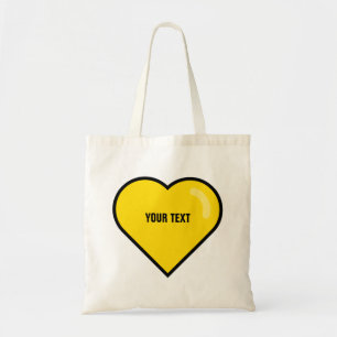 [aangepaste kleur] geometrische ❤️ met 'shine' tote bag