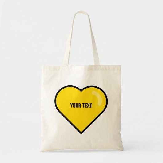[aangepaste kleur] geometrische ❤️ met 'shine' tote bag (Voorkant)