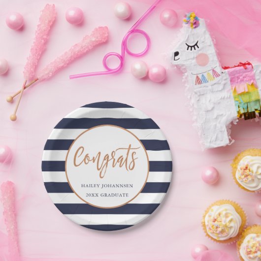 Aangepaste kleur Gepersonaliseerde Graduation Part Papieren Bordje (Feest)